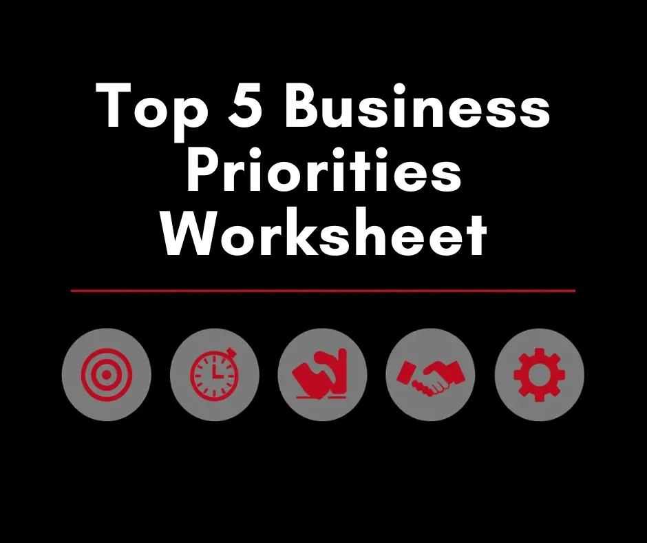 Top 5 Business Priorities Worksheet